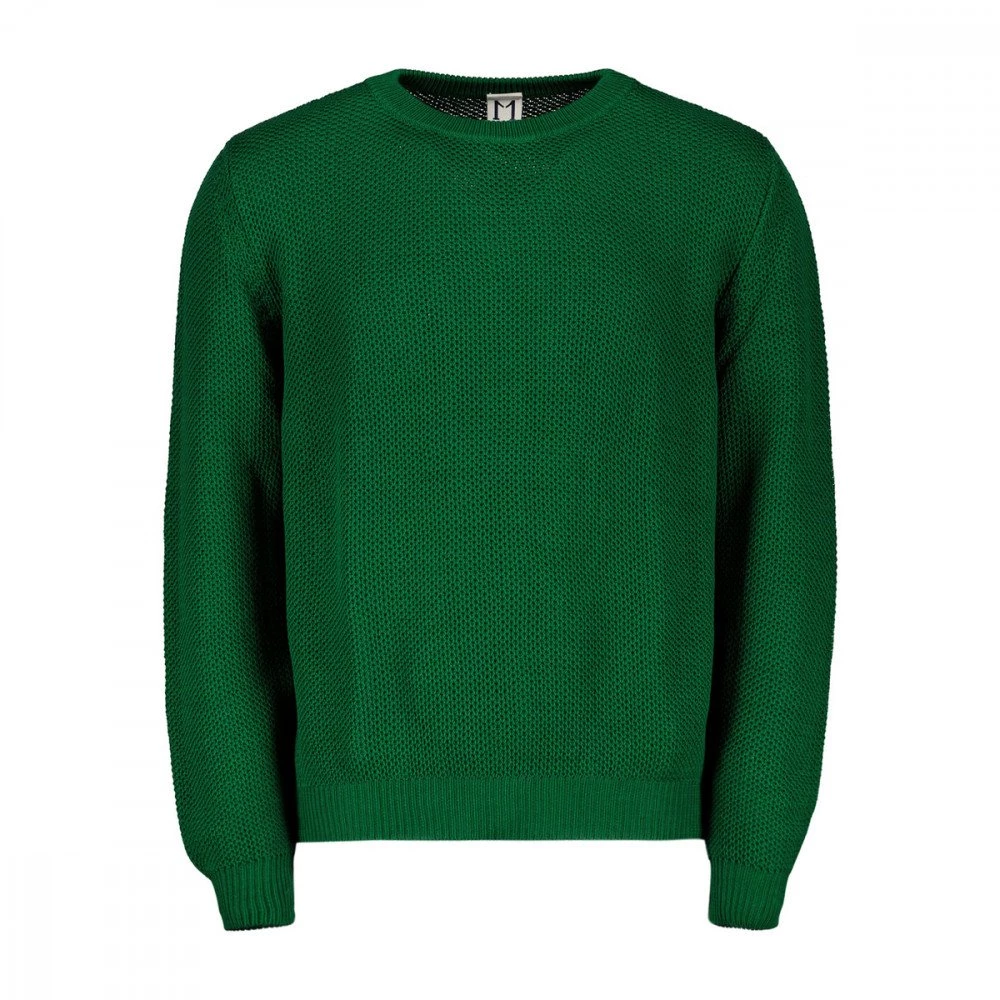 MOLO ELEVEN MAGLIONE GIROCOLLO PUNTO RETE Verde 3 MOLO ELEVEN MAGLIONE GIROCOLLO PUNTO RETE Verde