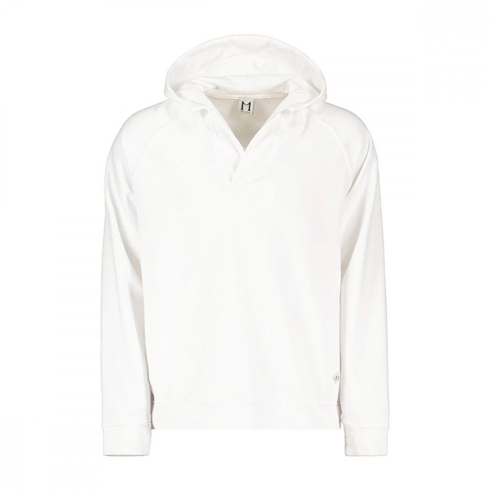 MOLO ELEVEN FELPA CON CAPPUCCIO E COLLO SCIALLE Bianco 3 MOLO ELEVEN FELPA CON CAPPUCCIO E COLLO SCIALLE Bianco