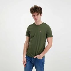 NAPAPIJRI T-SHIRT MINI LOGO SALIS Verde -Strada Moda napapijri np0a4frp t shirt mini logo salis casual uomo 043699001 ge4 4