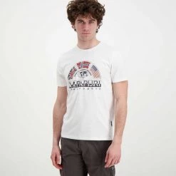 NAPAPIJRI T-SHIRT TURIN Bianco 10 NAPAPIJRI T-SHIRT TURIN Bianco -Strada Moda napapijri np0a4g34 t shirt turin casual uomo 044922201 002 3