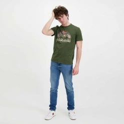 NAPAPIJRI T-SHIRT TURIN Nero -Strada Moda napapijri np0a4g34 t shirt turin casual uomo 044922301 041 6