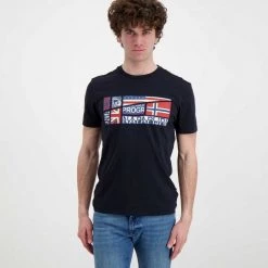 NAPAPIJRI T-SHIRT TURIN Blu -Strada Moda napapijri np0a4g34 t shirt turin casual uomo 044922401 176 3