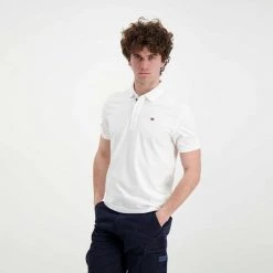 NAPAPIJRI POLO EOLANOS Bianco -Strada Moda napapijri np0a4gb3 polo eolanos casual uomo 045016701 002 5