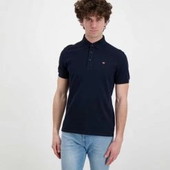 NAPAPIJRI POLO EOLANOS Blu -Strada Moda napapijri np0a4gb3 polo eolanos casual uomo 045016801 176 3