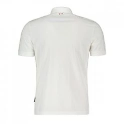 NAPAPIJRI POLO IN JERSEY ELBAS Bianco -Strada Moda napapijri np0a4gb4 polo elbas jersey casual uomo 044922901 002 2