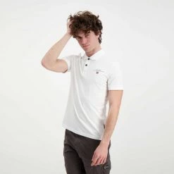 NAPAPIJRI POLO IN JERSEY ELBAS Bianco -Strada Moda napapijri np0a4gb4 polo in jersey elbas casual uomo 044922901 002 5