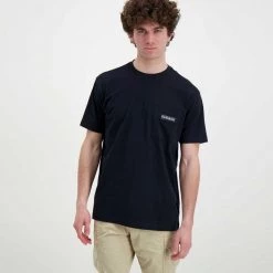 NAPAPIJRI T-SHIRT POCKET MORGEX Blu -Strada Moda napapijri np0a4gbp t shirt pocket morgex casual uomo 044923201 176 2
