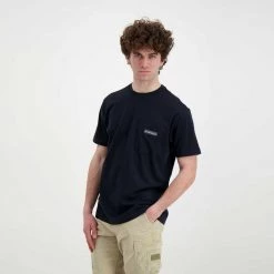 NAPAPIJRI T-SHIRT POCKET MORGEX Blu -Strada Moda napapijri np0a4gbp t shirt pocket morgex casual uomo 044923201 176 4