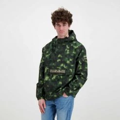NAPAPIJRI GIACCA RAINFOREST FREESTRIDER Verde -Strada Moda napapijri np0a4gga giacca rainforest freerunner aop casual uomo 044924301 f9v 5