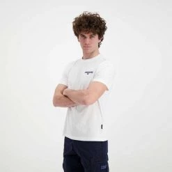 NAPAPIJRI T-SHIRT ICE Bianco -Strada Moda napapijri np0a4gwi t shirt ice casual uomo 044924401 002 4