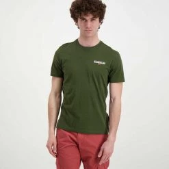 NAPAPIJRI T-SHIRT ICE Verde -Strada Moda napapijri np0a4gwi t shirt ice casual uomo 044924701 ge4 3