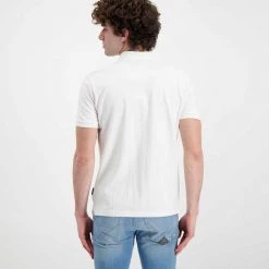 NAPAPIJRI POLO IN PIQUET ICE Bianco -Strada Moda napapijri np0a4gwm polo in piquet ice casual uomo 044924801 002 3