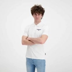 NAPAPIJRI POLO IN PIQUET ICE Bianco -Strada Moda napapijri np0a4gwm polo in piquet ice casual uomo 044924801 002 4