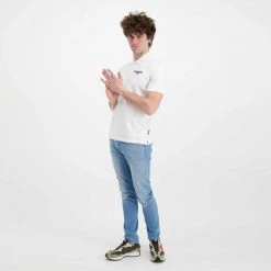 NAPAPIJRI POLO IN PIQUET ICE Bianco -Strada Moda napapijri np0a4gwm polo in piquet ice casual uomo 044924801 002 5