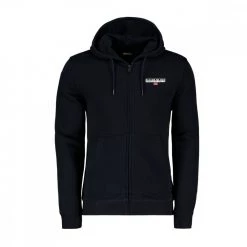 NAPAPIJRI FELPA FULL ZIP CON CAPPUCCIO ICE Blu