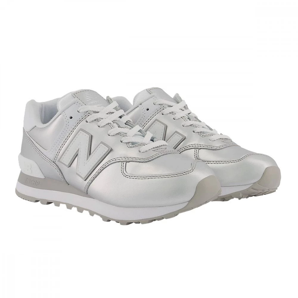 NEW BALANCE 574 DONNA Argento 5 NEW BALANCE 574 DONNA Argento - immagine 3