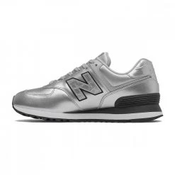 NEW BALANCE 574 METALLIC DONNA Argento -Strada Moda new balance wl574pn2 574 metallic donna tutte sneaker donna 043538501 pn2 5