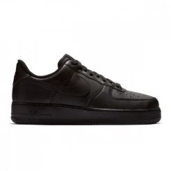NIKE AIR FORCE 1 '07 BLACK DONNA Nero