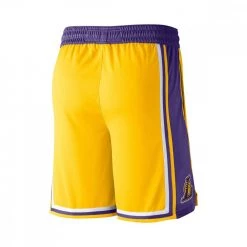 NIKE SHORT SWINGMAN LAKERS Giallo -Strada Moda nike aj5617 short lakers squadre basket uomo 036901901 728 3