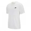 NIKE T-SHIRT CLUB MINI LOGO Bianco -Strada Moda nike ar4997 t shirt club mini logo sport style uomo 040985301 101 1