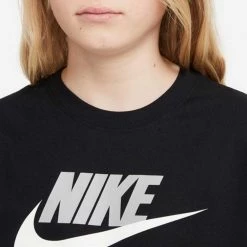 NIKE T-SHIRT FUTURA ICON BAMBINO Nero -Strada Moda nike ar5252 t shirt futura icon bambino abbigliamento bambino 040975401 013 5