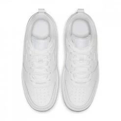 NIKE COURT BOROUGH LOW 2 BAMBINO Bianco -Strada Moda nike bq5448 nike court borough low 2 gs tutte sneaker bambino 043216401 100 5