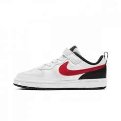 NIKE COURT BOROUGH LOW 2 BAMBINO Bianco -Strada Moda nike bq5451 court borough low 2 bambino tutte sneaker bambino 044468601 110 4