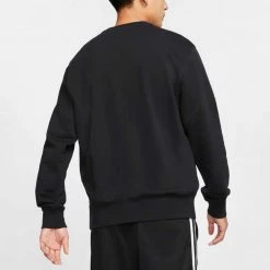 NIKE FELPA GIROCOLLO CLUB MINI LOGO Nero 9 NIKE FELPA GIROCOLLO CLUB MINI LOGO Nero -Strada Moda nike bv2666 felpa girocollo club mini logo sport style uomo 040985701 010 4