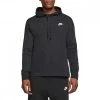 NIKE FELPA CON CAPPUCCIO CLUB JERSEY Nero -Strada Moda nike bv2749 felpa con cappuccio club jersey sport style uomo 045007301 010 1