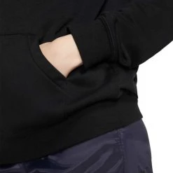 NIKE FELPA CON CAPPUCCIO LOGO ESSENTIAL DONNA Nero -Strada Moda nike bv4126 felpa con cappuccio logo essential donna sport style donna 039798901 010 5