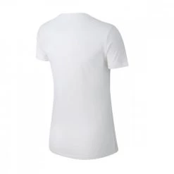 NIKE T-SHIRT ESSENTIAL LOGO DONNA Bianco -Strada Moda nike bv6169 t shirt essential logo donna sport style donna 039799901 100 2