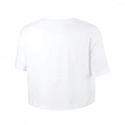 NIKE T-SHIRT CROP ESSENTIAL DONNA Bianco -Strada Moda nike bv6175 t shirt crop essential donna sport style donna 040653701 100 2