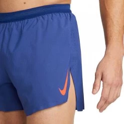 NIKE SHORT AEROSWIFT 4" Blu -Strada Moda nike cj7840 short aeroswift 4 abbigliamento running uomo 044566301 455 4