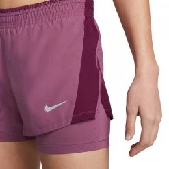 NIKE SHORT 10K 2-IN-1 DONNA Rosa -Strada Moda nike ck1004 short 10k 2 in 1 donna abbigliamento running donna 044559801 507 4