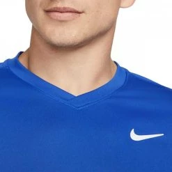 T-SHIRT NIKECOURT DRI-FIT VICTORY Royal -Strada Moda nike cv2982 t shirt nikecourt dri fit victory abbigliamento tennis uomo 045933101 480 3
