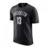 NIKE T-SHIRT NAME NUMBER NETS HARDEN Nero