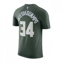 NIKE T-SHIRT NAME NUMBER ANTETOKOUNMPO BUCKS Verde -Strada Moda nike cv8534 t shirt name number antetokounmpo bucks abbigliamento basket uomo 041023201 326 2