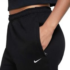 NIKE PANTALONI SOLO SWOOSH DONNA Nero -Strada Moda nike cw5565 pantaloni fleece donna sport style donna 043758701 010 3