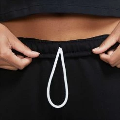 NIKE PANTALONI SOLO SWOOSH DONNA Nero -Strada Moda nike cw5565 pantaloni fleece donna sport style donna 043758701 010 4