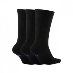 NIKE CALZE CREW EVERYDAY BASKETBALL 3 PACK Nero -Strada Moda nike da2123 calze gioco everyday bballtripack abbigliamento basket uomo 042750101 010 2