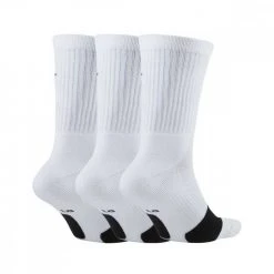 NIKE CALZE CREW EVERYDAY BASKETBALL 3 PACK Bianco -Strada Moda nike da2123 calze gioco everyday bballtripack abbigliamento basket uomo 042750201 100 2