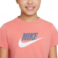 NIKE T-SHIRT CROP FUTURA BAMBINA Rosa -Strada Moda nike da6925 t shirt crop futura bambina abbigliamento bambino 044518201 603 3