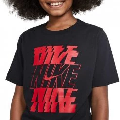 NIKE T-SHIRT SPORTSWEAR BAMBINO Nero -Strada Moda nike dc7794 t shirt sportswear bambino abbigliamento bambino 045333801 010 3