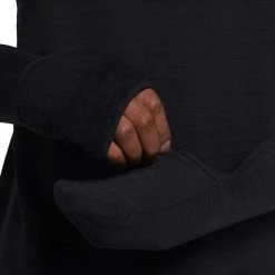 NIKE MAGLIA MANICA LUNGA MEZZA ZIP THERMA-FIT REPEL Nero -Strada Moda nike dd5662 m nk tf rpl elmnt hz abbigliamento running uomo 043962601 010 3