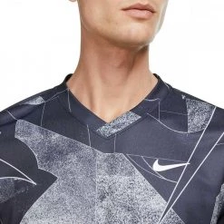 T-SHIRT NIKECOURT DRI-FIT VICTORY PRINTED Nero -Strada Moda nike dd8333 m nkct dry victory top pr abbigliamento tennis uomo 044471001 010 3