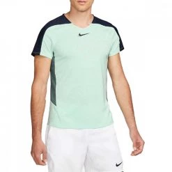 T-SHIRT NIKECOURT DRI-FIT SLAM Blu, Verde