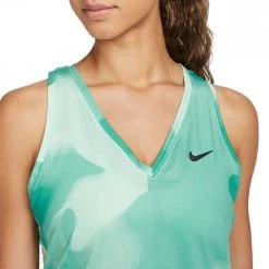 NIKE CANOTTA DRI-FIT VICTORY PRINTED DONNA Verde -Strada Moda nike dd8847 canotta dri fit victory printed donna abbigliamento tennis donna 045236701 379 3