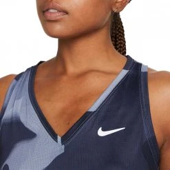 NIKE CANOTTA DRI-FIT VICTORY PRINTED DONNA Azzurro -Strada Moda nike dd8847 canotta dri fit victory printed donna abbigliamento tennis donna 045236801 493 3