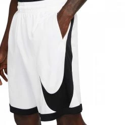NIKE SHORT HBR 3.0 Bianco -Strada Moda nike dh6763 short hbr 3 0 abbigliamento basket uomo 044583101 100 3