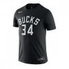 NIKE T-SHIRT NAME NUMBER GIANNIS Nero